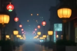 《云端邮局》微电影封面，高原邮筒与远处雪山轮廓